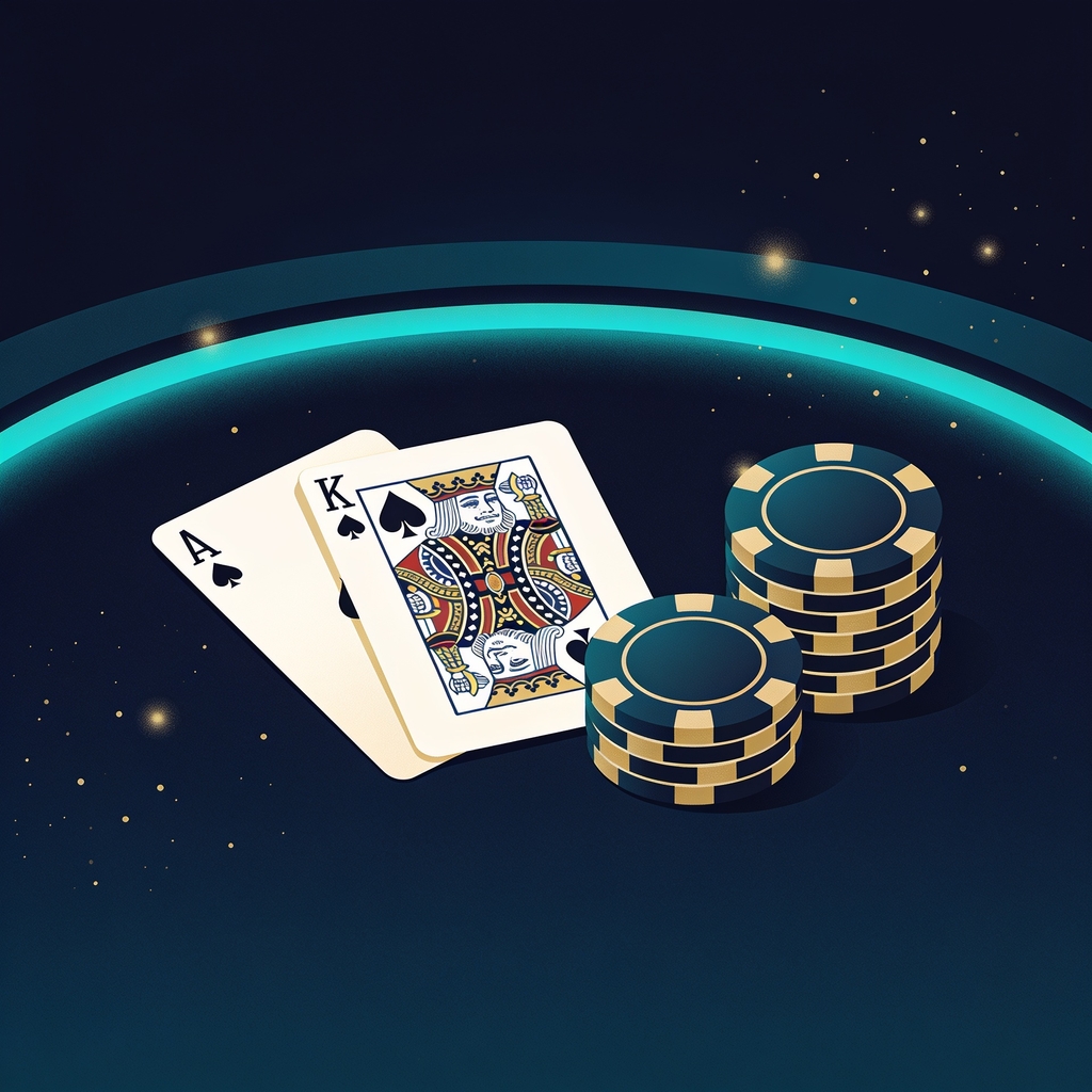 Illustration för Blackjack online