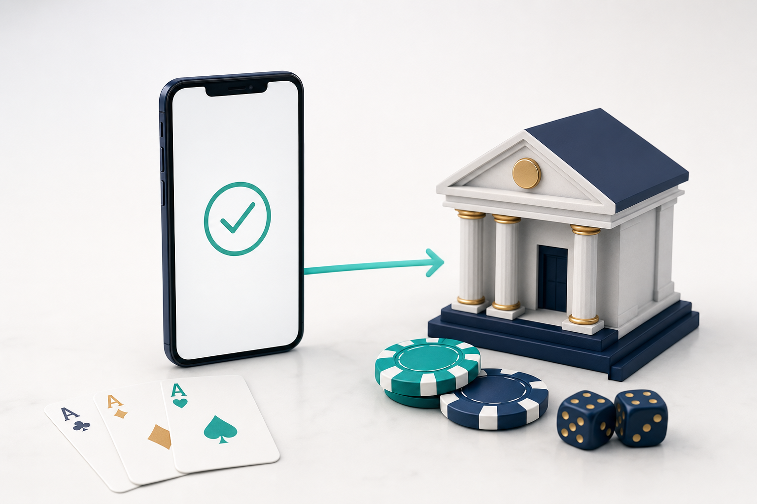 Illustration av snabba och säkra casinobetalningar